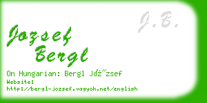 jozsef bergl business card